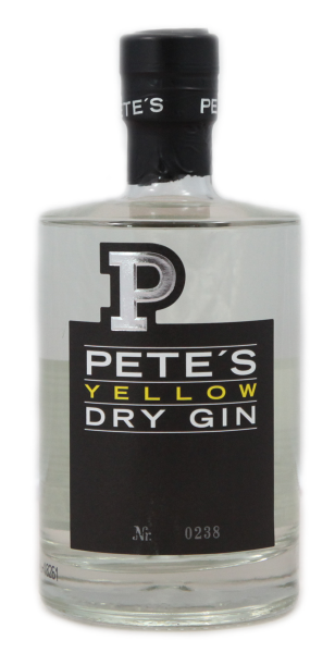 Pete's Yellow Dry Gin 47 % 0,5 l