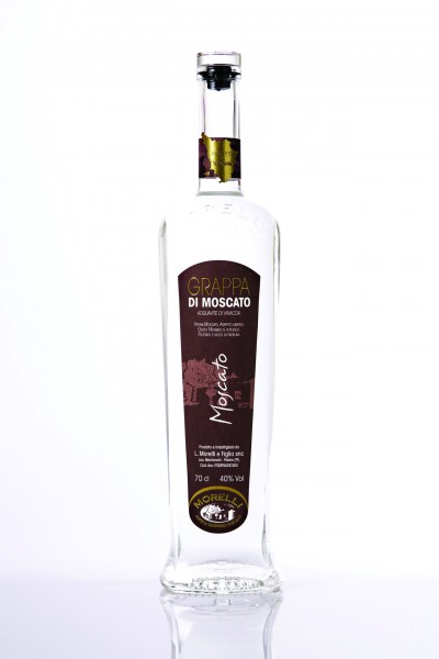 Morelli Grappa Moscato 40 % 0,7 l